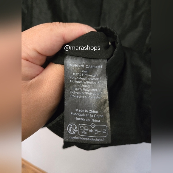 Hutch Long Sleeve Off The Shoulder Black Mini Dress - Picture 7 of 8